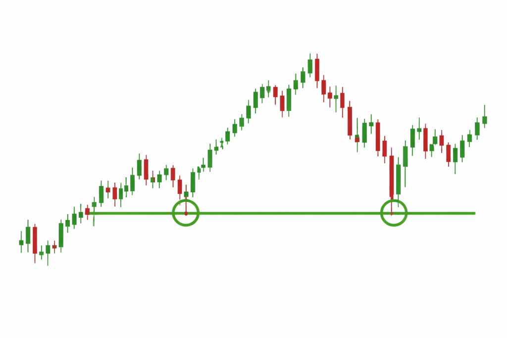 كيف ترسم خطوط الدعم والمقاومة 