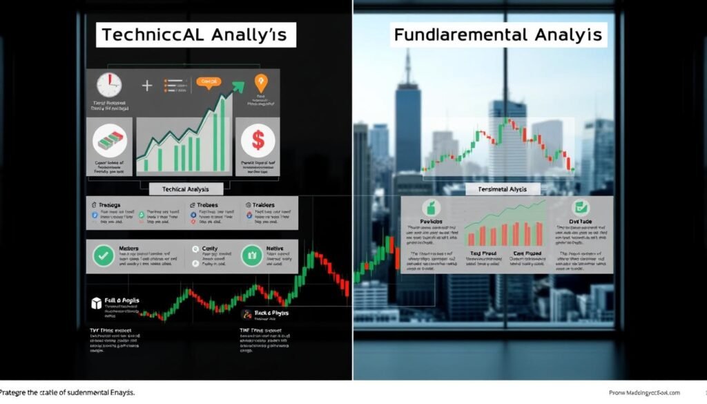 الفرق بين التحليل الفني والأساسي في الفوركس