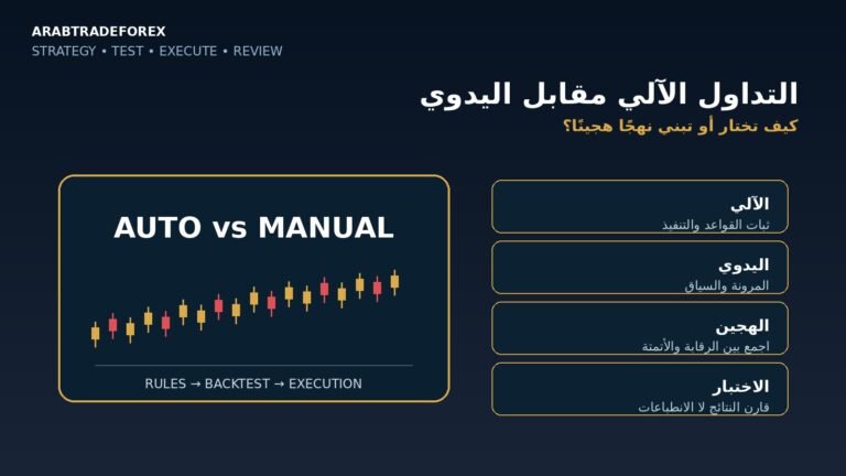 مقارنة التداول الآلي والتداول اليدوي واختيار نهج هجين للتداول