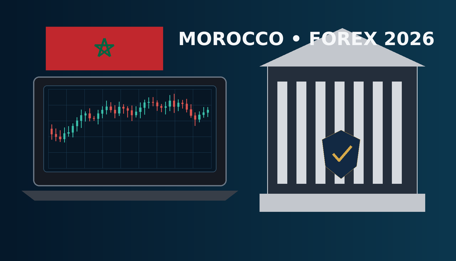 تداول الفوركس في المغرب 2026 والتحقق من الوسيط والجهات الرقابية