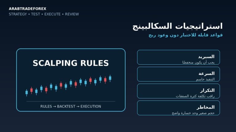 استراتيجيات السكالبينج وبناء قواعد قابلة للاختبار مع إدارة التكلفة والمخاطر