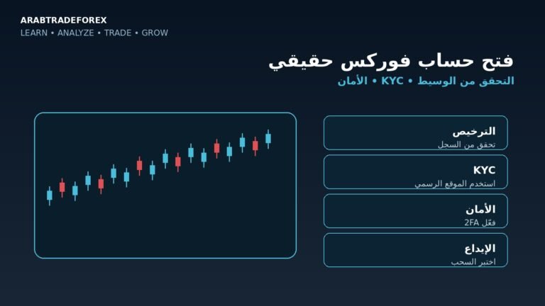 فتح حساب تداول فوركس حقيقي والتحقق من الوسيط وKYC وتأمين الحساب