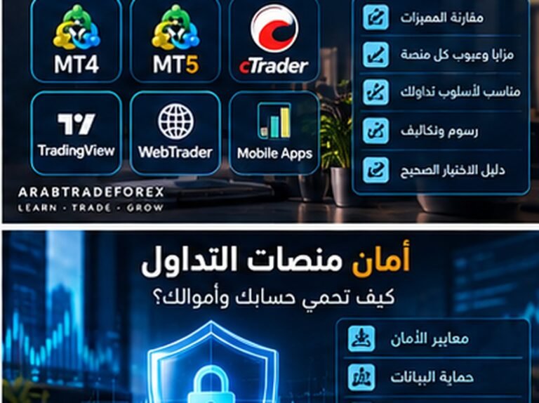 مقارنة منصات التداول MT4 وMT5 وcTrader وTradingView